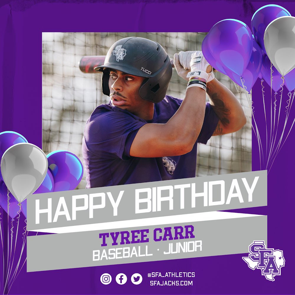 SFA_Baseball's tweet image. Happy birthday Tyree! We hope it’s been a great one! 🥳

#AxeEm x #RaiseTheAxe x #SOMOS