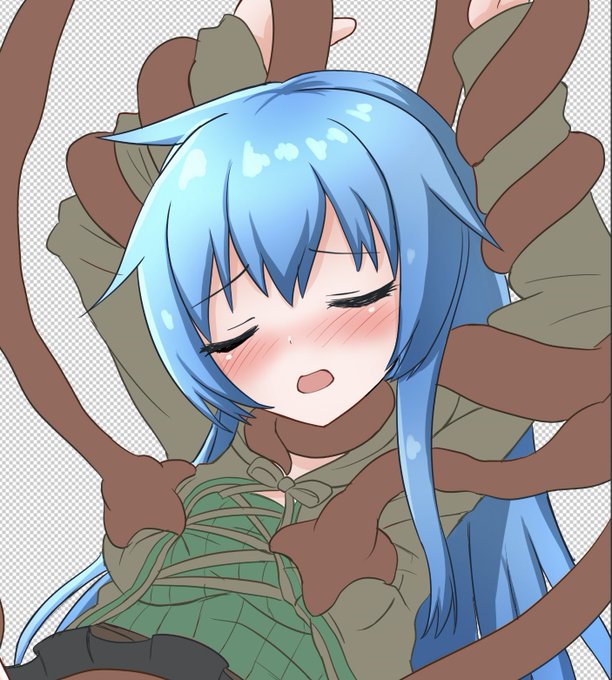 水霊使いエリアちゃん塗り塗りしてる 