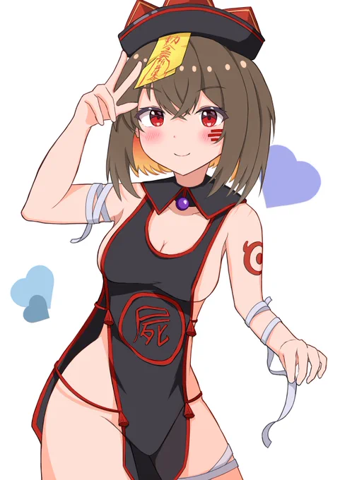 のんのんさんとこの代理ちゃん(しかばねちゃん)を描きました! 