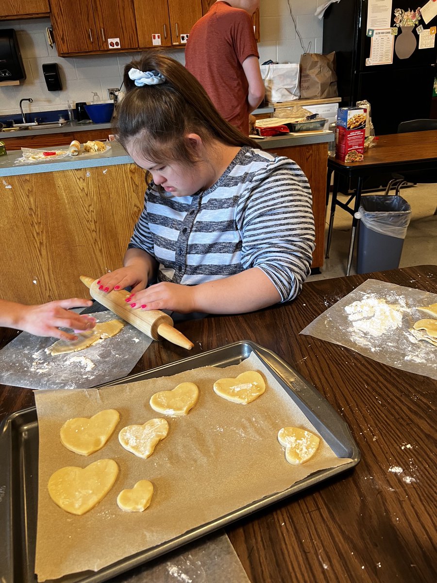 Preparing for our Valentines Party!