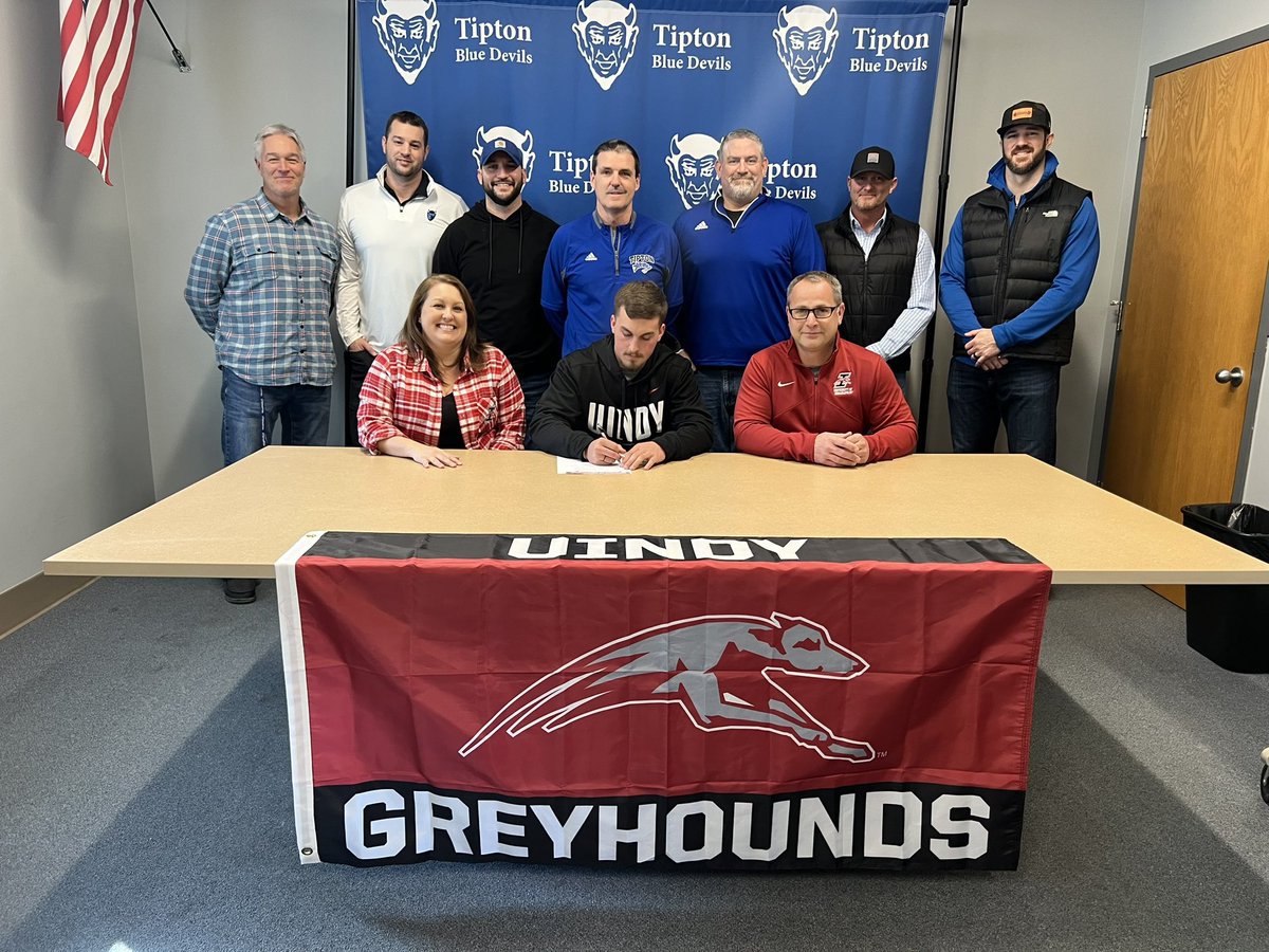 tiptonathletics's tweet photo. Congrats to our all time rushing leader Eli Carter on his signing with @UIndyFB. We are very proud of your efforts and wish you the best at the next level! https://t.co/dvXZ985gqA