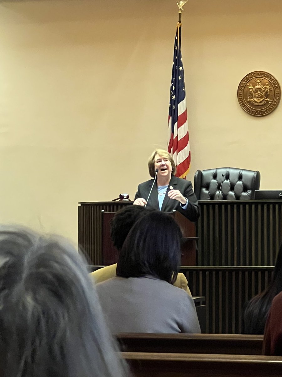 NYCourtsLGBTQ's tweet photo. Honored to attend the Fourth Judicial District’s Inaugural Solomon Northup Ceremony this afternoon in Ballston Spa. Congrats to Deputy Chief Administrative Judge Edwina Richardson-Mendelson on your recognition. Two former Failla Commission co-chairs also gave remarks. #BHM https://t.co/18XqtjqqB6