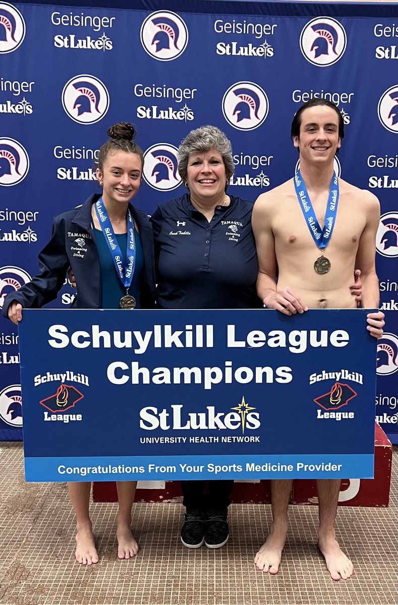 TASDAthletics1's tweet photo. Congrats to our Sch League diving champions!!!  Mia Jones and Vinny Valentine!!! https://t.co/qjl5jRYvC1