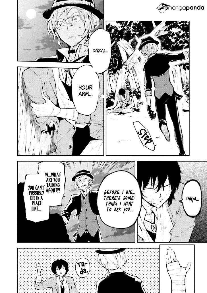 VannyStarBSD's tweet photo. Tbh I've always wondered if there were ever any deeper implications for Dazai's common tactic of making himself seem weak and helpless against his enemy

It's a trademark tactic that he's been doing since he was 15 so I wonder if he was doing smth like this even before the mafia https://t.co/zgguoYQXgs