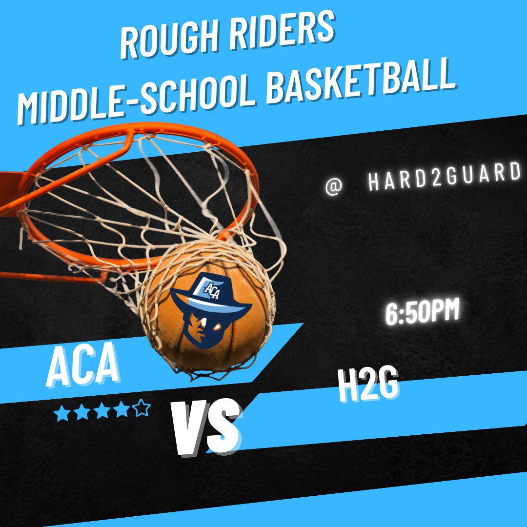 TONIGHT Middle-school basketball first game!!! Come out and support your Roughriders!!