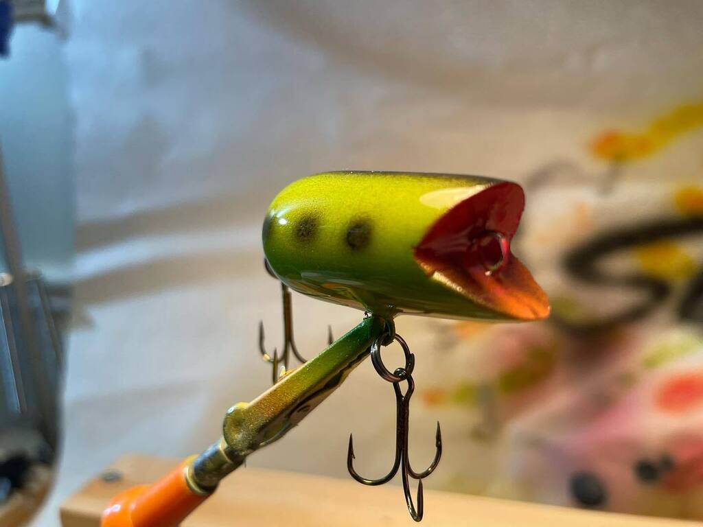 A_Lindfield's tweet photo. Spark plug ready for the water. #handmadefishinglures
#woodenlures
#customfishinggear 
#fishermanstyle
#fishingtackle
#catchoftheday
#fishinglife
#luremaking
#fishingaddict
#fishingfun
#handcraftedlures
#fishinggear
#fishinglures
#woodworking
#fishingtri… https://t.co/9j3XcYa3jE https://t.co/m32S3f3Xwi