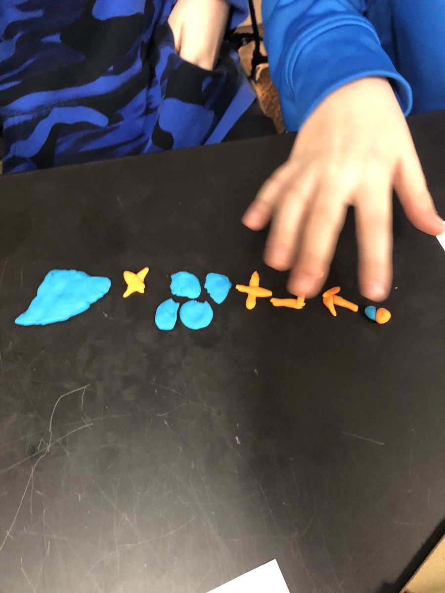 A student told me today that now that we do stations in science, the class period flies by. I’ll take that as a win for the station rotation model! Today, one station was creating a representation of cellular respiration with play-doh. #fcpsvanguard