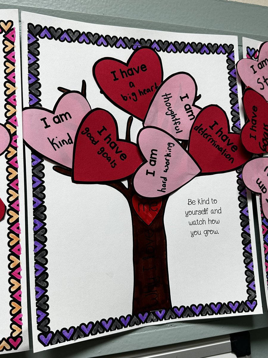 ElizabethGroll1's tweet photo. This last 3 week session we did some growth mindset activities at our #21centurygrant after school program. I love these gals, and they did a great job on their positive affirmations crafts…..V-Day style of course! 🥰💪🧠 @GreenIslandUFSD https://t.co/9ZXxAPhooJ
