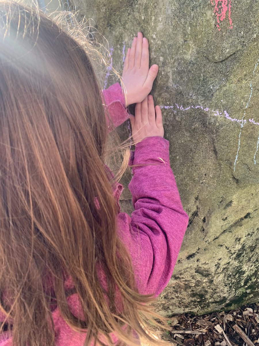#connectingwithconnaught Day 95- our Teacher Coach led us in exploring non-standard measurement in the bright sunshine, using materials we can find outside.