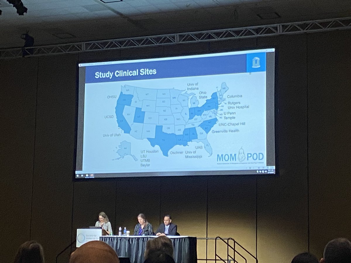 drcynthiagyamfi's tweet photo. So proud of our own, Dr. Sandy Ramos, @UCSD_ObGyn site PI for the #MOMPOD study. @MySMFM #SMFM23 ๐๐พ๐๐พ https://t.co/tWNP73bAhI