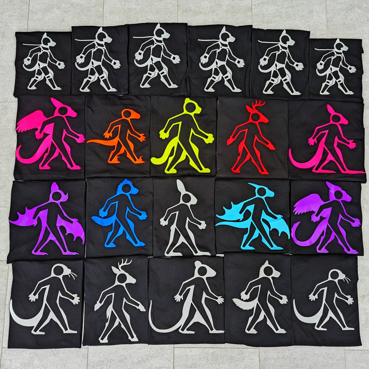 Mythimorph's tweet photo. Another batch of handmade shirts leaves the Lab! #Metamorphics https://t.co/mpDwD2VLtG
