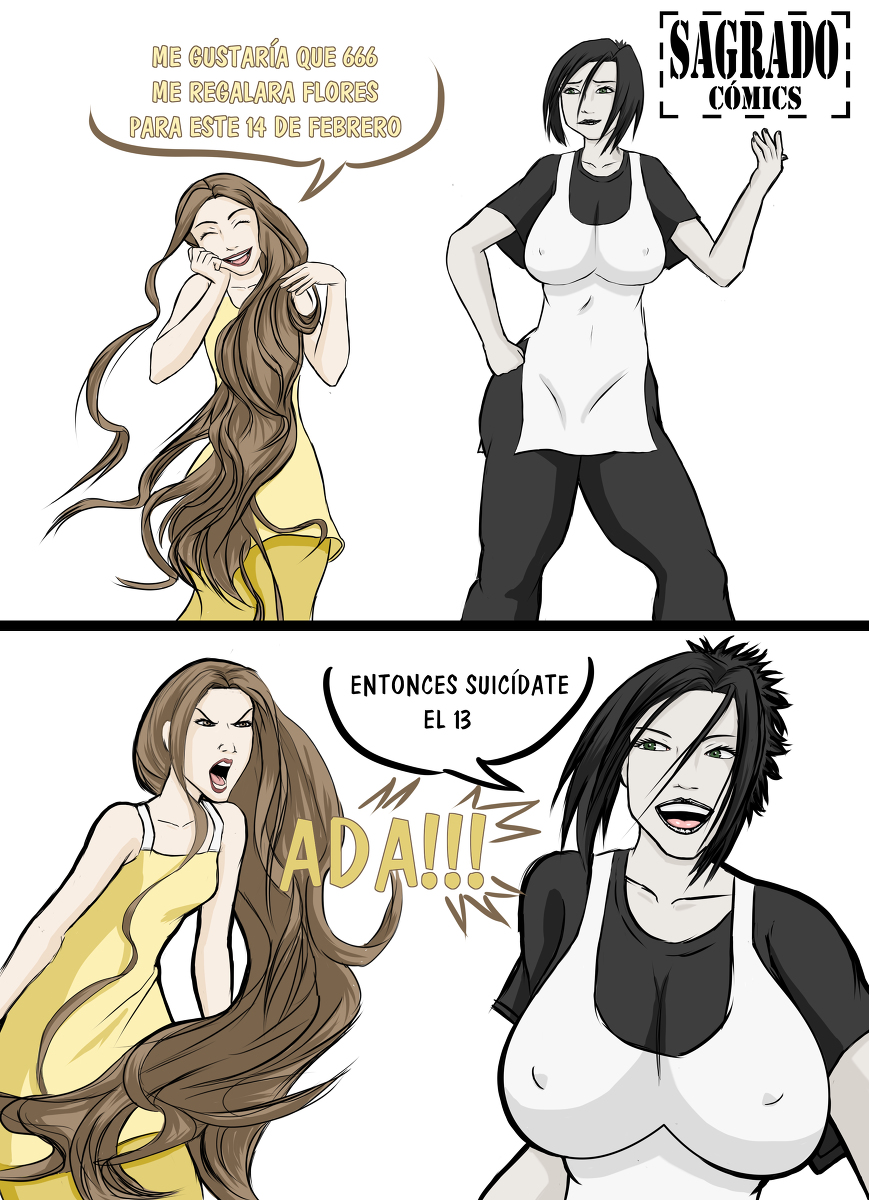 SagradoComics's tweet photo. Ada y Damaris San Valentin #ada #Heroine #LOVE https://t.co/kvY6e4tT3K https://t.co/q6zfct8Efs