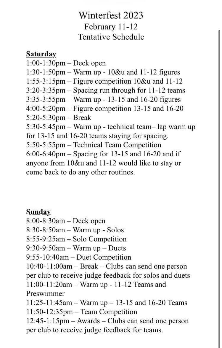 ArtisticCbs's tweet photo. Winterfest competition at the Summit Center is this weekend! Stop by and show your support for our athletes!

*Note that the rec and pre-comp programs for Saturday, February 11th, will be cancelled. Sunday, February 12th, recreation time will go ahead without interruption https://t.co/uosC57CAV8