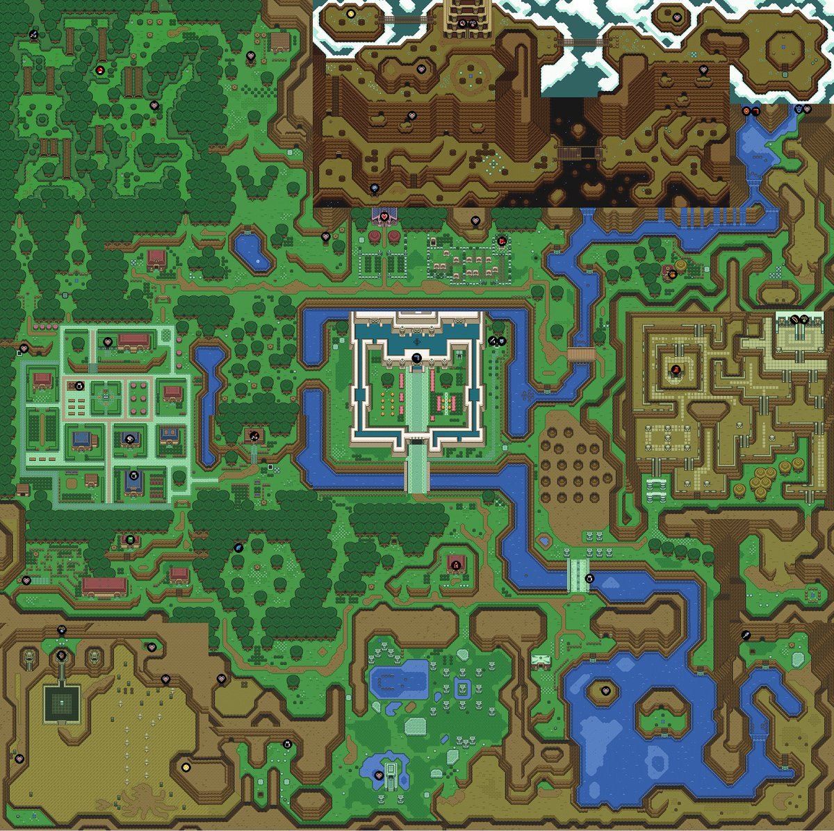 "Each one of these squares is the size of a whole Zelda: Link to the Past"