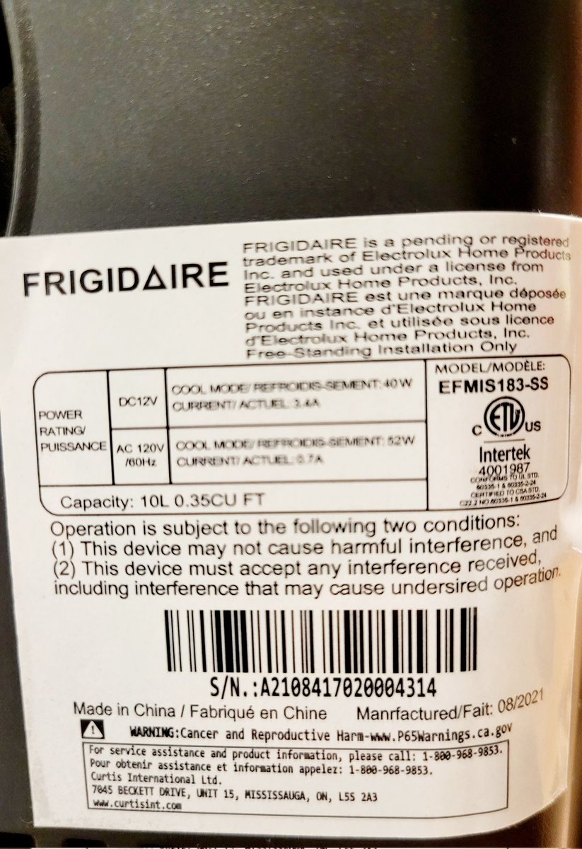 TeaDetox1's tweet photo. @Frigidaire the power supply board stopped working in our, (hardly used) mini fridge.. is this a known problem in these models? Is it just trash now or is there a way to order a new board for this? It was treated kindly and clean. https://t.co/8OElFKN4Sz