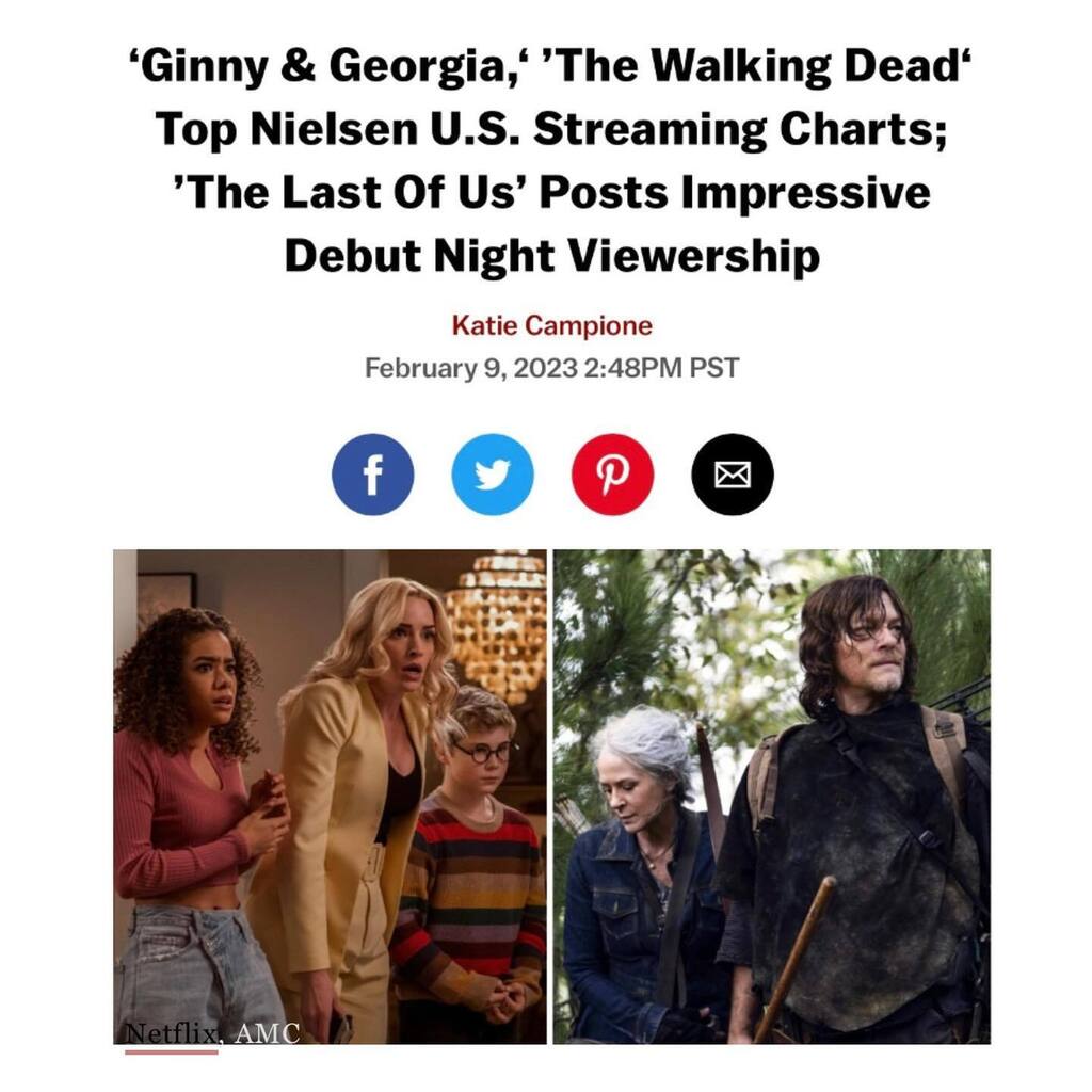 Hi 👋 poking my head out to give a shout to all our loyal #TWD fans for showing up, wherever/whenever/however you watched. The streaming ratings take about a month to come out so THANK YOU for streaming Season 11 when it dropped on Netflix! ❤️ Articl… instagr.am/p/CogAHmPvYqm/