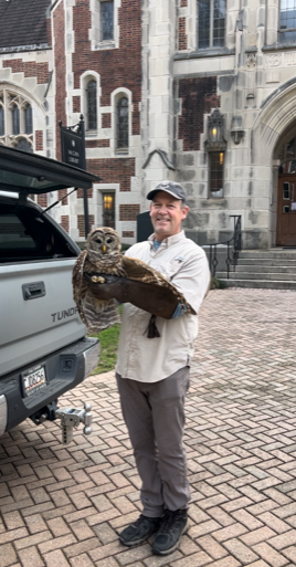 annablabs's tweet image. Fare thee well, #LibraryOwl! You made your mark on campus!