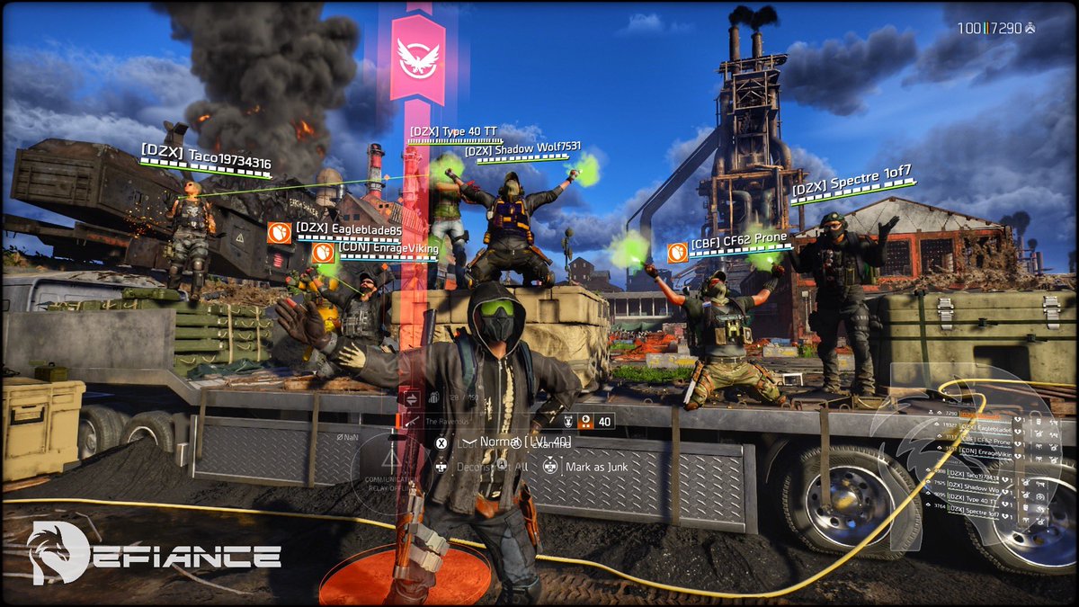 DefianceDzx's tweet photo. Smooth Friday night raid run throughs .. 2 raid groups running both Iron Horse and Dark Hours , picking up The Ravenous for a raid first timer ..#DefianceDzx @TheDivisionGame #TheDivision2 https://t.co/7qWC6RqXtD