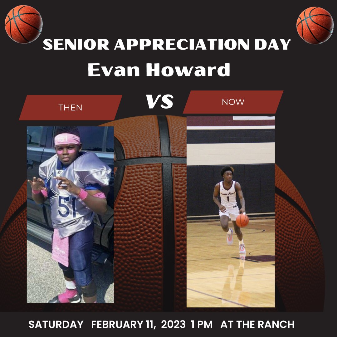 Senior Appreciation Day tomorrow at 1 pm vs Clements. Come out to honor and support Evan Howard as he plays his final home game at the Ranch.