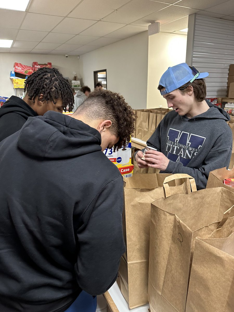 God is so good! 7 months ago I started a Bible study for my football team. 4 people showed up and it has now grown to over 14 amazing men on a mission to learn about leadership and spread gods message! We were blessed to help Cold water Lees Summit prepare to serve meals tomorrow