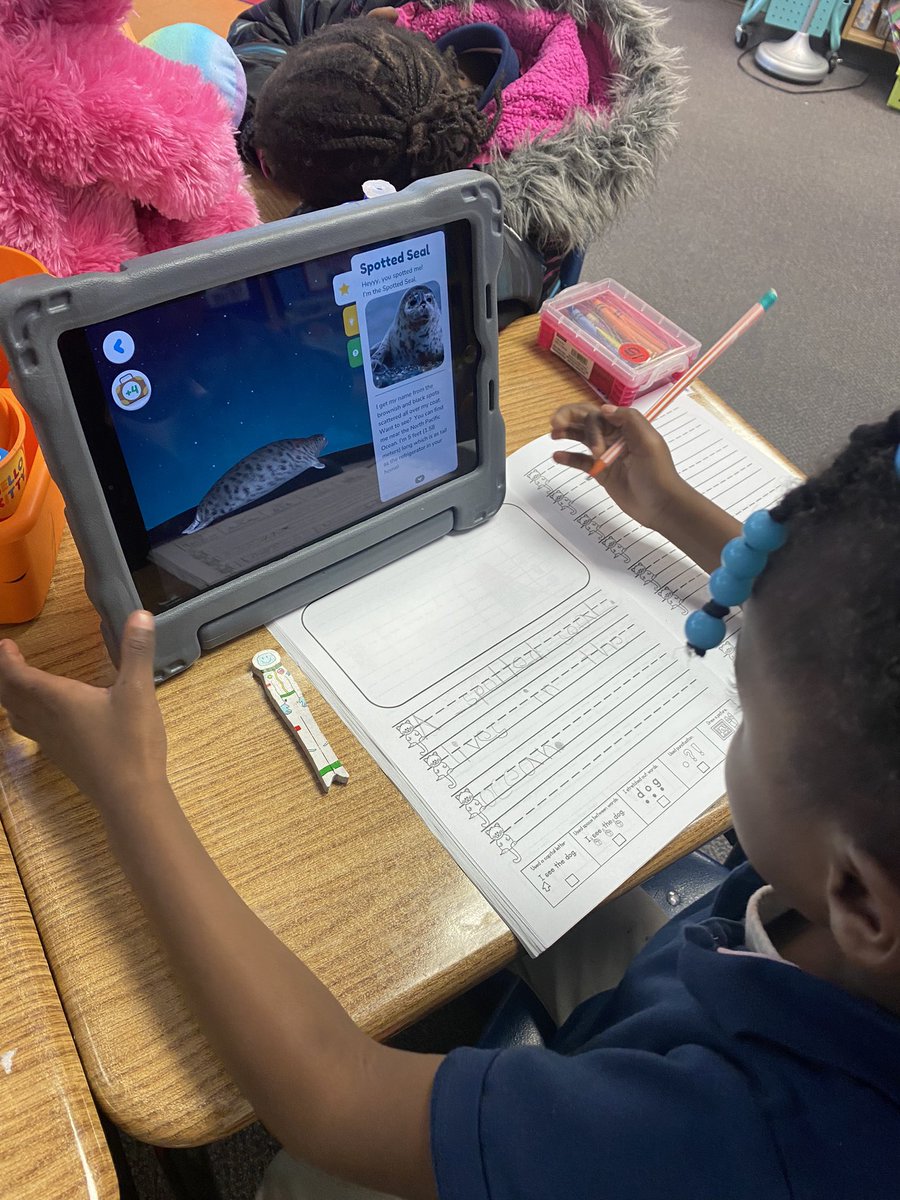 mrs_santore's tweet image. Using the Orboot by @PlayShifu makes research projects so simple for kindergarten! Look at our ocean animal writing! 🌊 🦈 🦭 🐙 #SpaghtIsGreat #KinderCrew