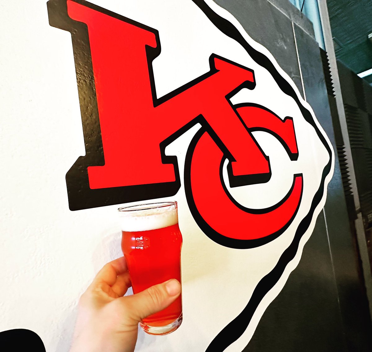 Happy Red Friday CHIEFS Kingdom! Come try our REDRYE DAY! This Red Rye IPA packs citrus, spice &amp; floral notes in to a quaffable 5.5%. This IPA gets its red color from the addition of Hibiscus &amp; spice from the rye. CHEERS 2 our KC CHIEFS!! #friday #redfriday #rye #ipa #SuperBowl