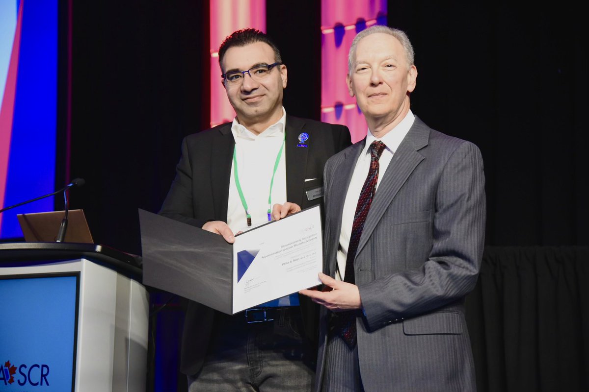 CRASCRRheum's tweet image. We are pleased to recognize Dr. @baer_philip and his long-standing commitment to making education fun with RheumJeopardy! 

CRA CEO Dr. @azbib presented Dr. Baer with a certificate of recognition during RheumJeopary tonight at the #ASM2023

📸 Monique de St Croix
