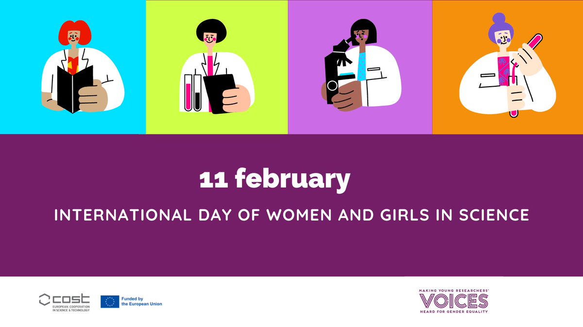 Young researchers are the future and, without women, there is no research. <a href="/gender_voices/">VOICES</a> aims to increase the visibility of inequalities faced by Young Researchers and Innovators (YRIs) from a gender perspective #11F #InternacionalDayOfWomenAndGirlsInScience 👩‍🔬💻
<a href="/COSTprogramme/">COST</a>