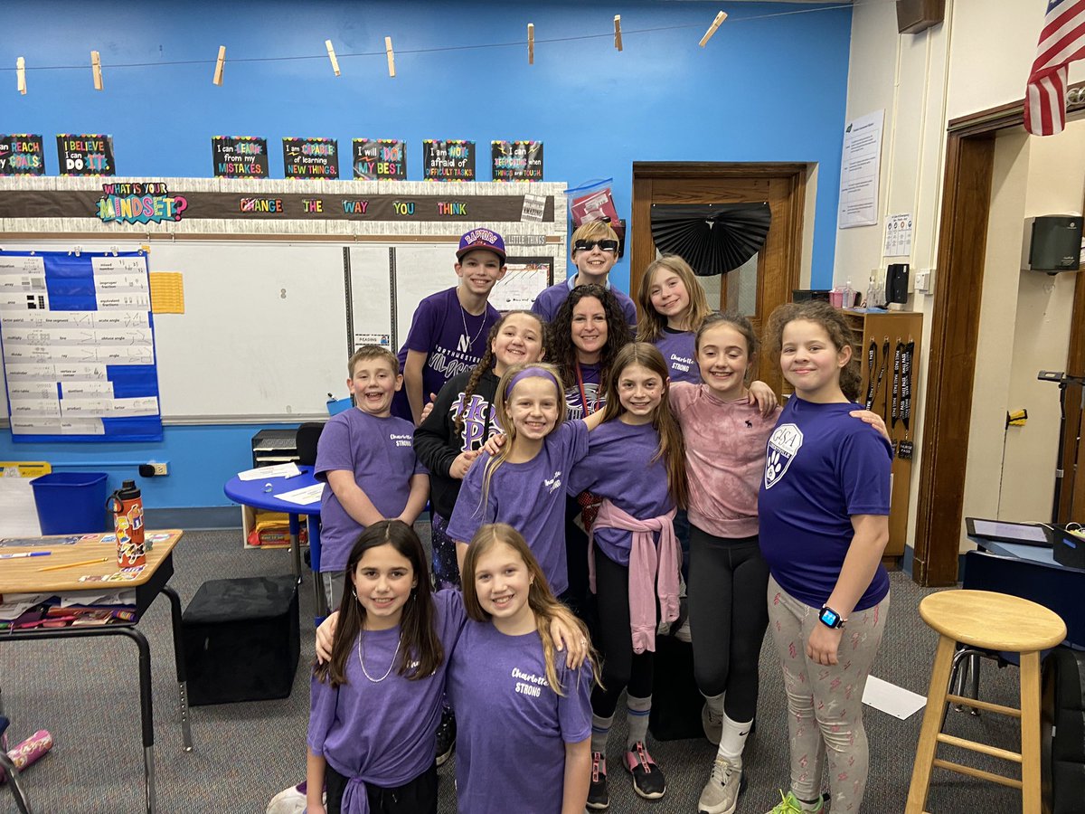We are  #charlottestrong in 4th grade!! #d70shinyapple