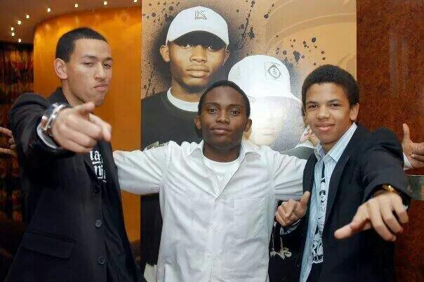 Eusebius's tweet image. I dig this photo - how it started for AKA. When they were school boys at St John's. 

That's AKA, Nhlanhla Makenna &amp;amp; Sizwe Mpofu-Walsh, the members of Entity. They had one album, Royal School of Hip Hop (2005) [It was nominated for a Kora All Africa Music Award]  👊🏼 ❤️ 

#RIPAKA