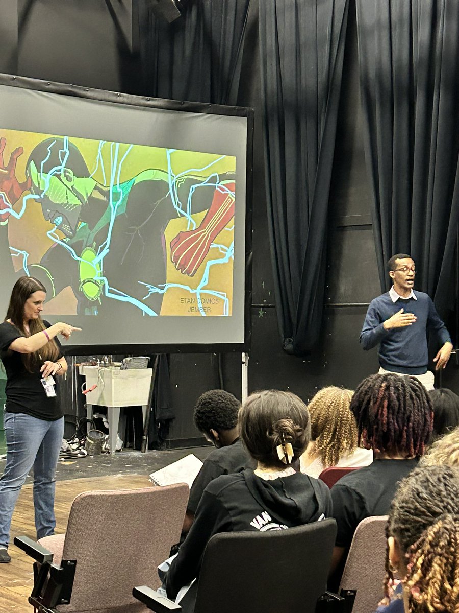 Another fabulous Friday <a href="/TheGovSchl/">GSA</a> - we welcomed Quinteto Latino for a woodwind masterclass through our partnership with <a href="/VaArtsFest/">Virginia Arts Fest</a> and Ethiopian graphic novelist Beserat Debebe for a masterclass with Visual Arts! #ArtsEducation