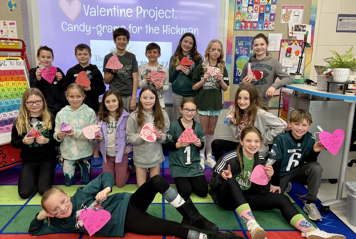 ms_mcgoldrick's tweet photo. Our GES Student Council made candy-gram valentines for senior residents at the Hickman💗🍫@GreystoneES @WestChesterASD https://t.co/B9g0n77iyM