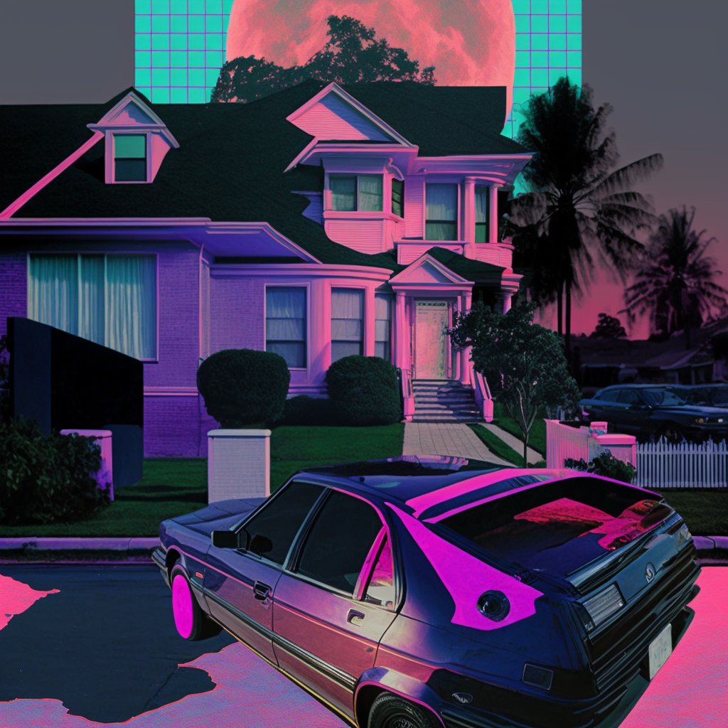 mxjxn's tweet image. HONEY IM HOME #addictedto #aiart #vaporwave