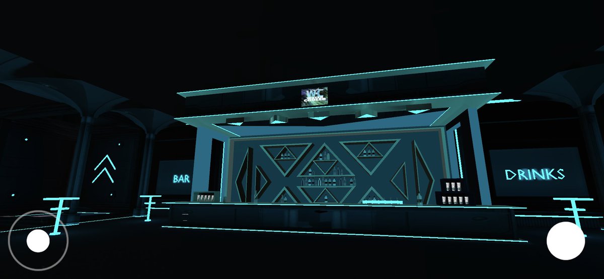 MetaverseJosh's tweet photo. One of the things I like most so far about #ClubSafeMoon V2 is the amazing emerald space skybox I found on the Unity store that goes so well with the theme.  In #VR it’s so immersive.

I’m currently working on my other favorite part, the Water Cooler Bar. @JEREMIAH1SFMWC serving up cold SFM energy drinks, you already know!

#SafeMoonArmy