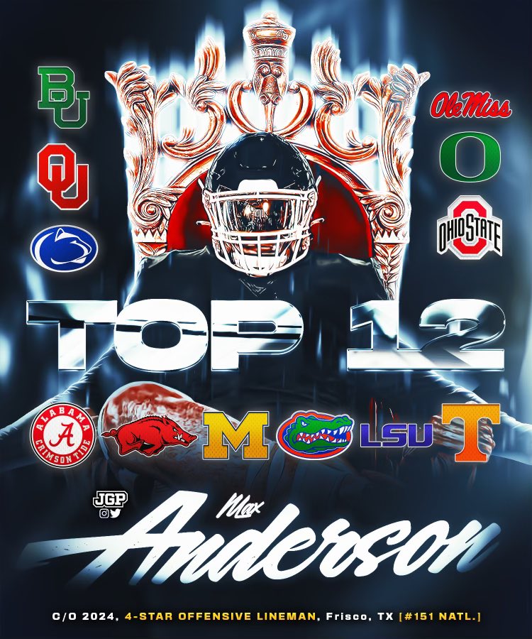 MaxAnders0n1's tweet photo. I’m beyond thankful for the opportunities i have been given… with that being said here’s my top 12!!! https://t.co/LrSvN8iWJA