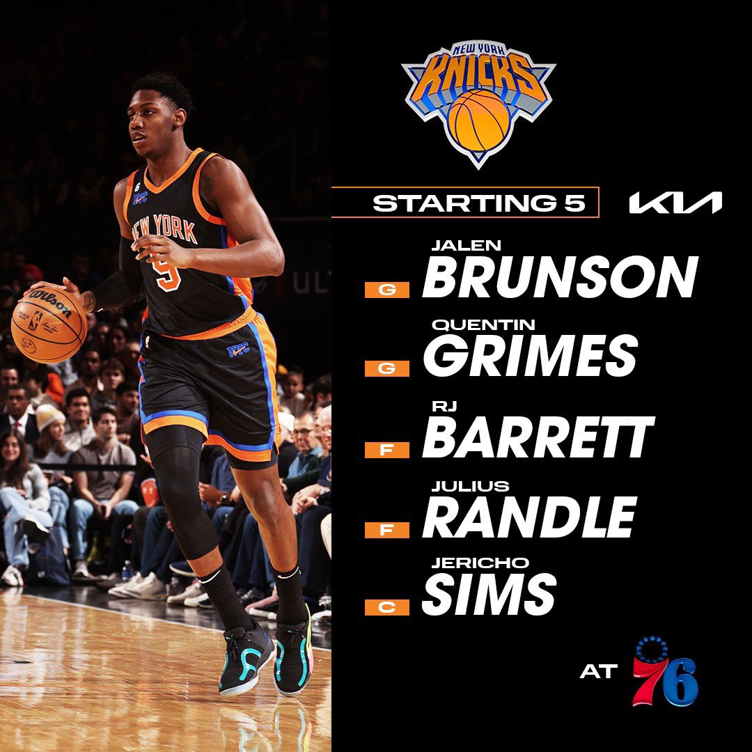 NEW YORK KNICKS on Twitter: "Tonight’s 🖐️ ⤵️ https://t.co/NrscgysP2p