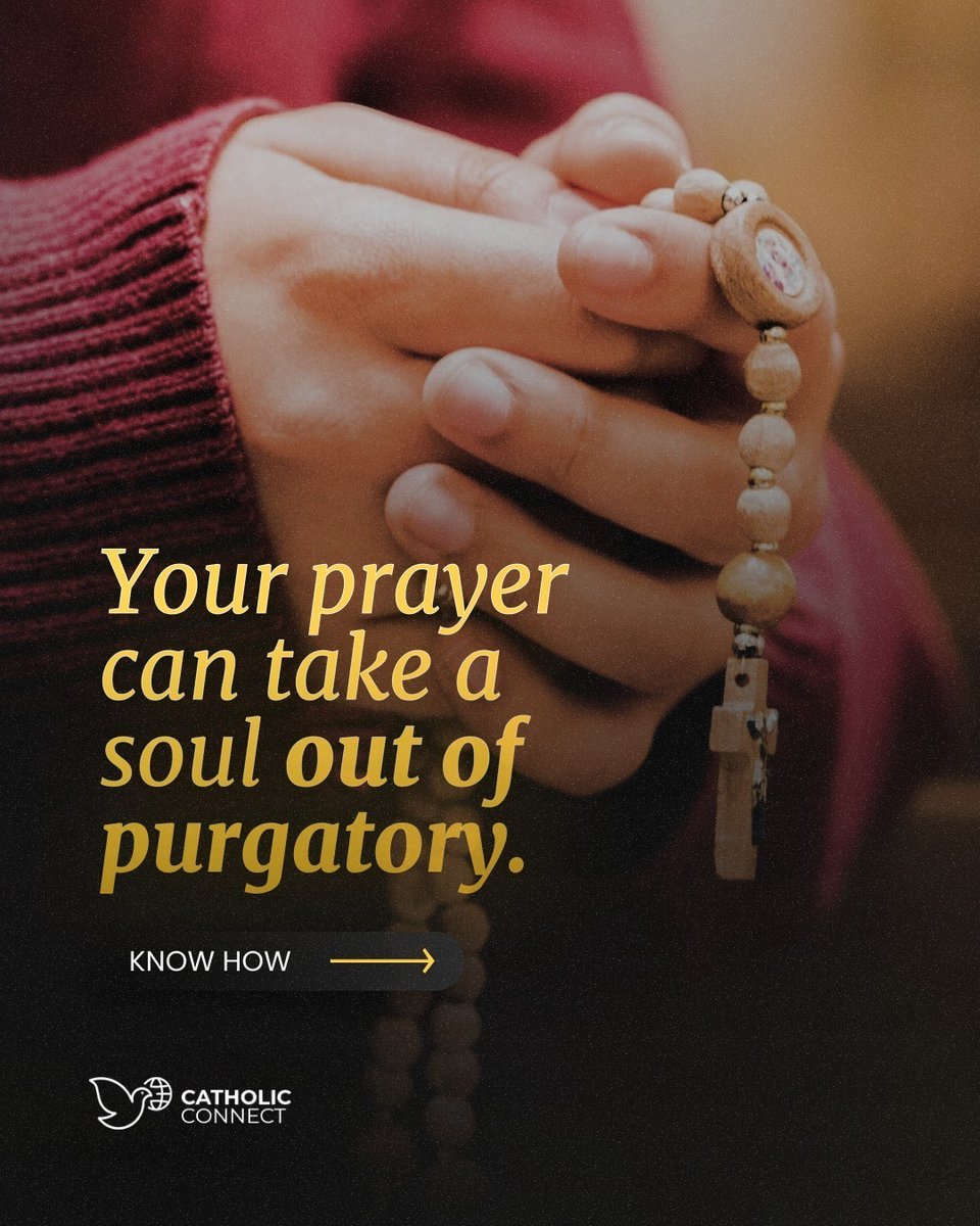 catholiccaring's tweet photo. Want to know how your prayer can take a soul out of Purgatory? Check it out in this post we prepared for you!

Share it with your friends.

We count on your prayers and donations. 🙏🏻💜💛⭐

 #CatholicConnect #CatholicConnectF...
Full Post: https://t.co/kNwSm9nsDt https://t.co/cjaoN7p7ug