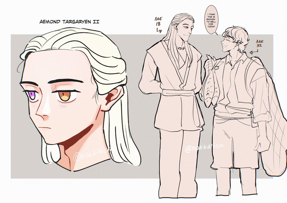 halibalism's tweet photo. Lucemond but,,, Aemond II
- Alys and Aemond’s bastard child looks exactly like Aemond except he has heterochromia eyes. He separated from Alys and meets Lucerys, the fisherman (no memories) and Luke takes him in and becomes a father/big brother figure. What he does not know + https://t.co/k0oyCnuTXF
