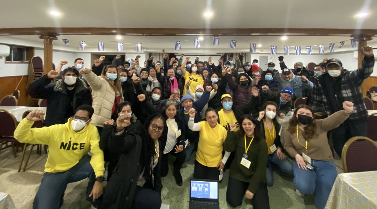 nilbiacoyote's tweet photo. Asambleas generales with our members are always exciting and inspiring! Last night we talked about our movement and its future. Somos una sola membresía y una sola comunidad y nuestra riqueza está en la unión y solidaridad 🔥💛💪🏽 @NICE4Workers https://t.co/gIIYtymqm9