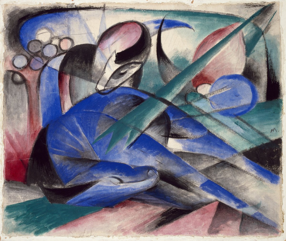 Dreaming Horse by Franz Marc, 1913 #guggenheimmuseum #franzmarc guggenheim.org/artwork/2772