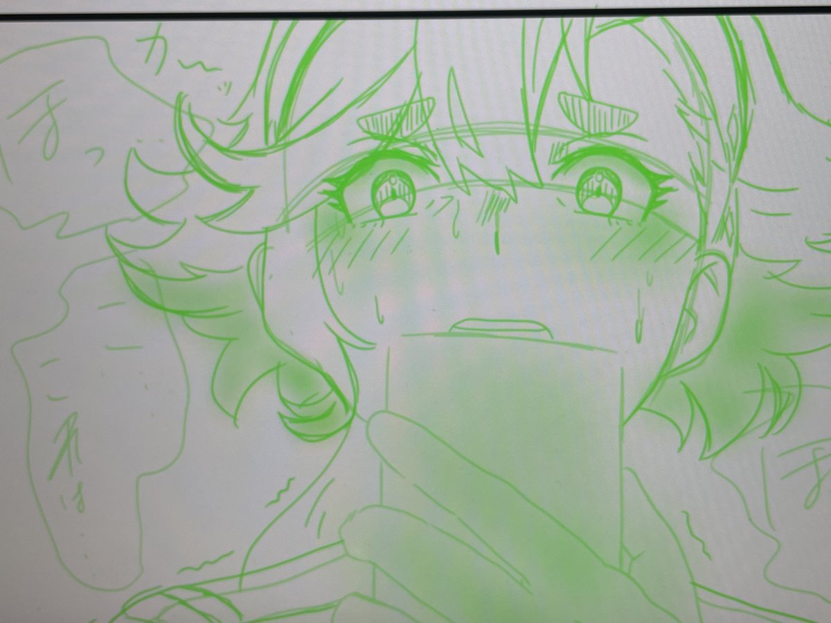おバカなスレッタの漫画制作してましたラフ 