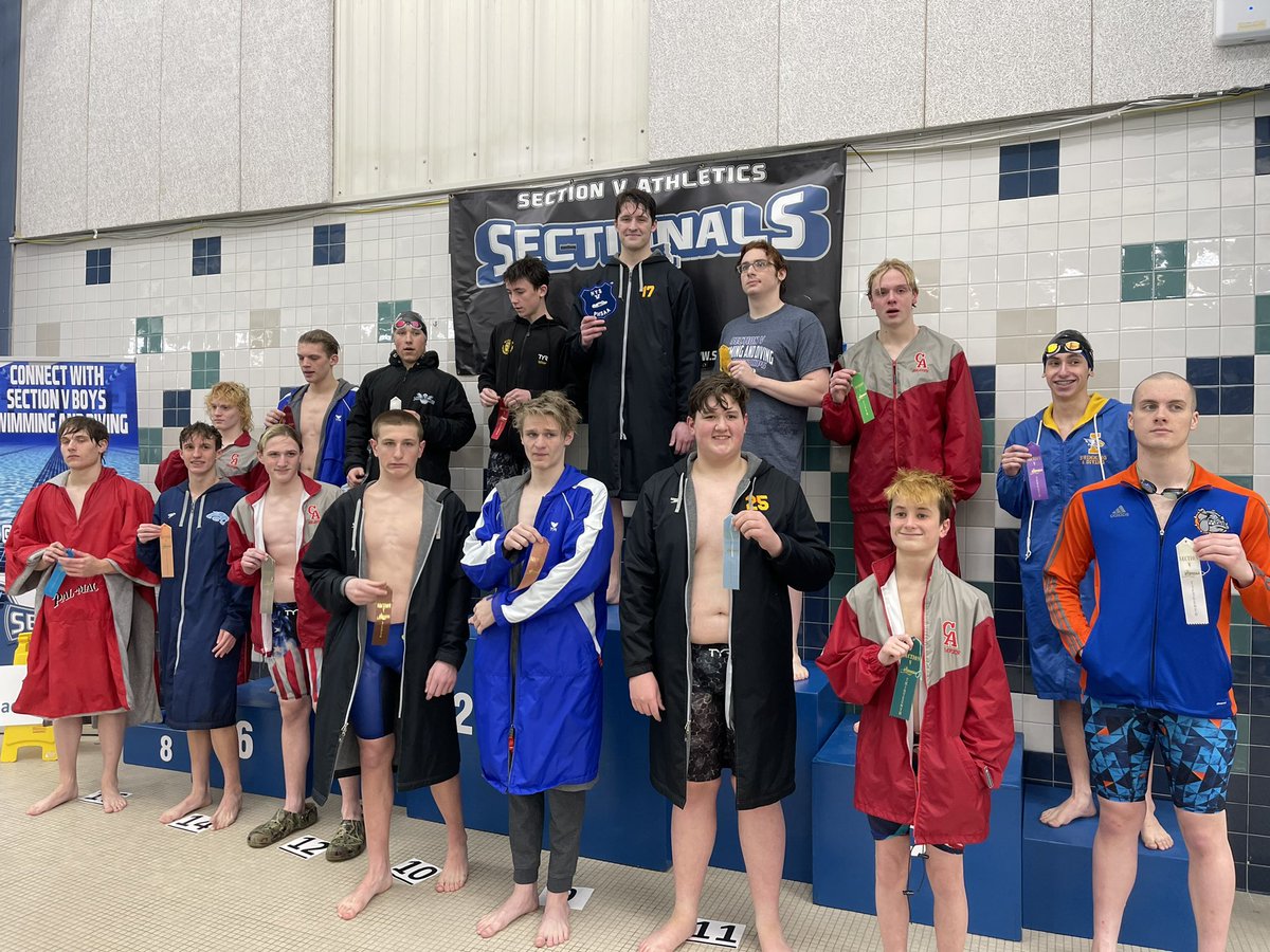 HFLSwim_Dive's tweet photo. In the 100 Backstroke Dan Zornow takes 11th, Aaron Gurell takes 10th, and Jack Wirth takes 1st place with time of 52.62 to get the state cut AND a new HFL school record! @HFLCSDAthletics @PrimetimeBall_ https://t.co/asAcrye2ft