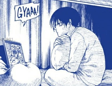 hourlyhiorin's tweet photo. #bllkspoilers 

they hold pillows the same way when watching/playing scary things 💔💔💔 https://t.co/W8Xh0IQr5f