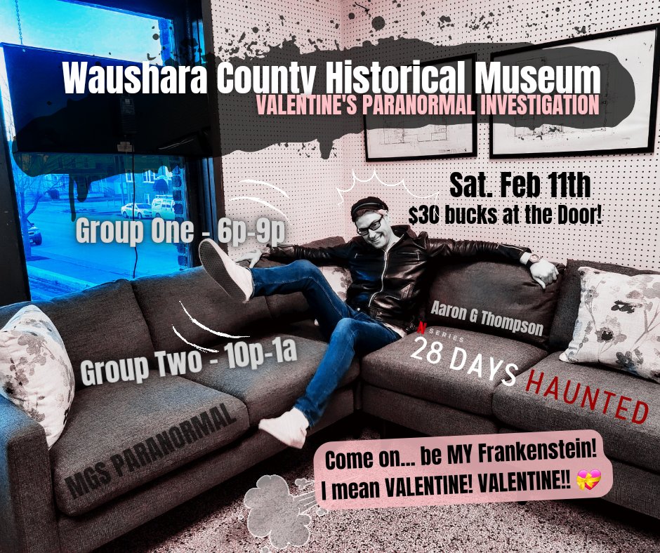 🫦SEE YOU TOMORROW, WISCONSIN!!👀
Sat. Feb 11th, 2023

ADD TO GPS: 
221 S St Marie St, Wautoma, WI 54982

Open event! Cya before 6p, or before 10p - $30 bucks CASH at the door! 

Love is in the air with <a href="/BigNickSimons/">TV’s Nick Simons</a> &amp; I. It's going to get sexy. I mean wild! No... SPOOKY! 😏