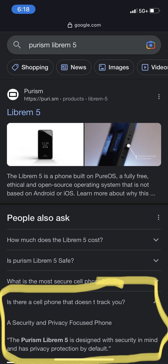 Pollux2789's tweet image. Or just get Linux #Purism #librem phone. purism librem 5.