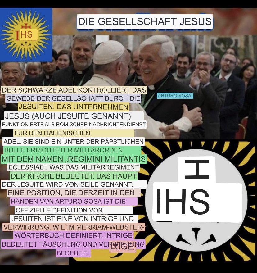Peter Xie🇨🇦PPC🇨🇦 on Twitter "RT YujunWale 耶稣会黑人贵族通过耶稣会控制着社会结构.作为意大利