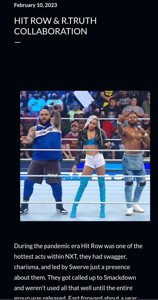 talkinsuplexes's tweet image. New Blog 🚨 

What if R.Truth was paired with Hit Row?

talkinsuplexes.com 

#rtruth #hitrow #bfab #topdolla #ashantetheeadonis #wwe #smackdown #prowrestling  #2000swrestling