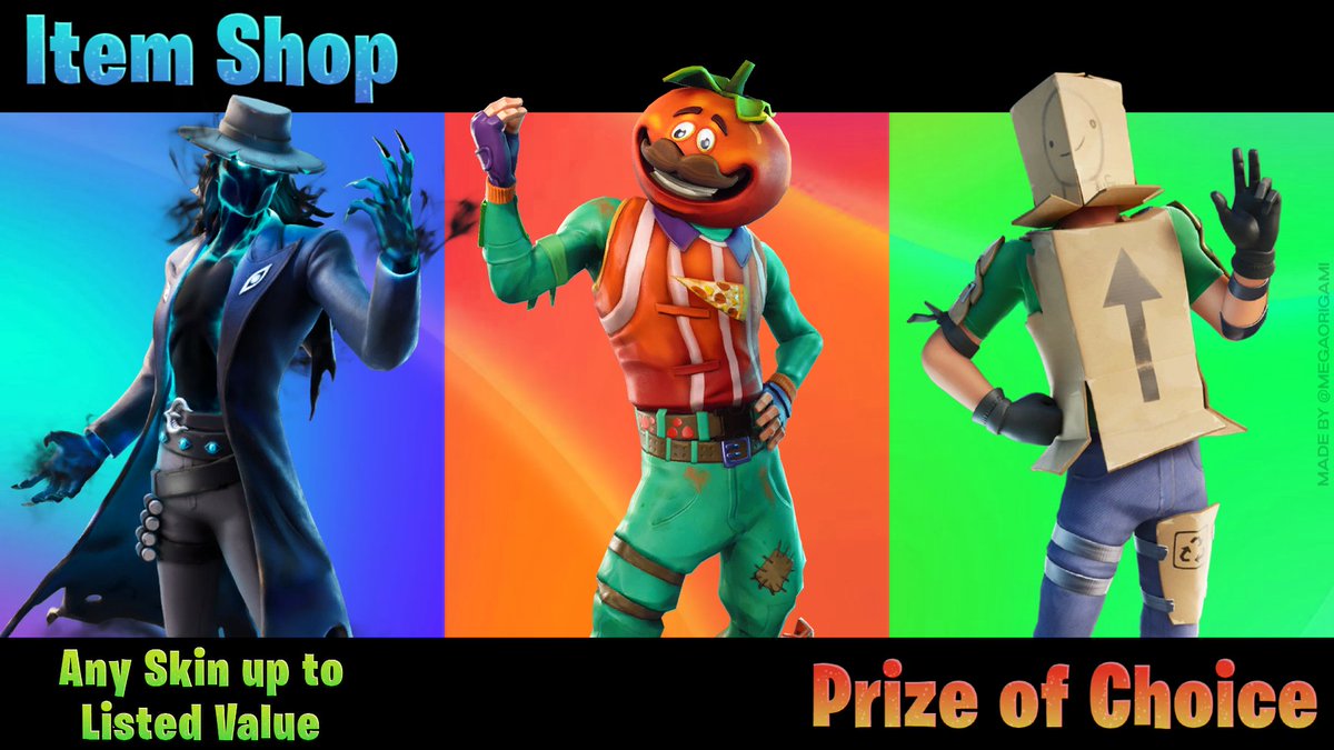 BMANxCoS's tweet photo. 🎁ANY SKIN (UP TO 1500 V-BUCKS)🎁- 24 HOURS

💝Like ❤️
💝Retweet ♻️
💝Follow @Robbeuh &amp; @BMANxCoS w/ Notis 🛎️

See my 📌 tweet for eligibility.

Credit to @megaorigami for the thumbnail

#Fortnite #Giveaway #FortniteChapter4 https://t.co/aLGsNuIa4l
