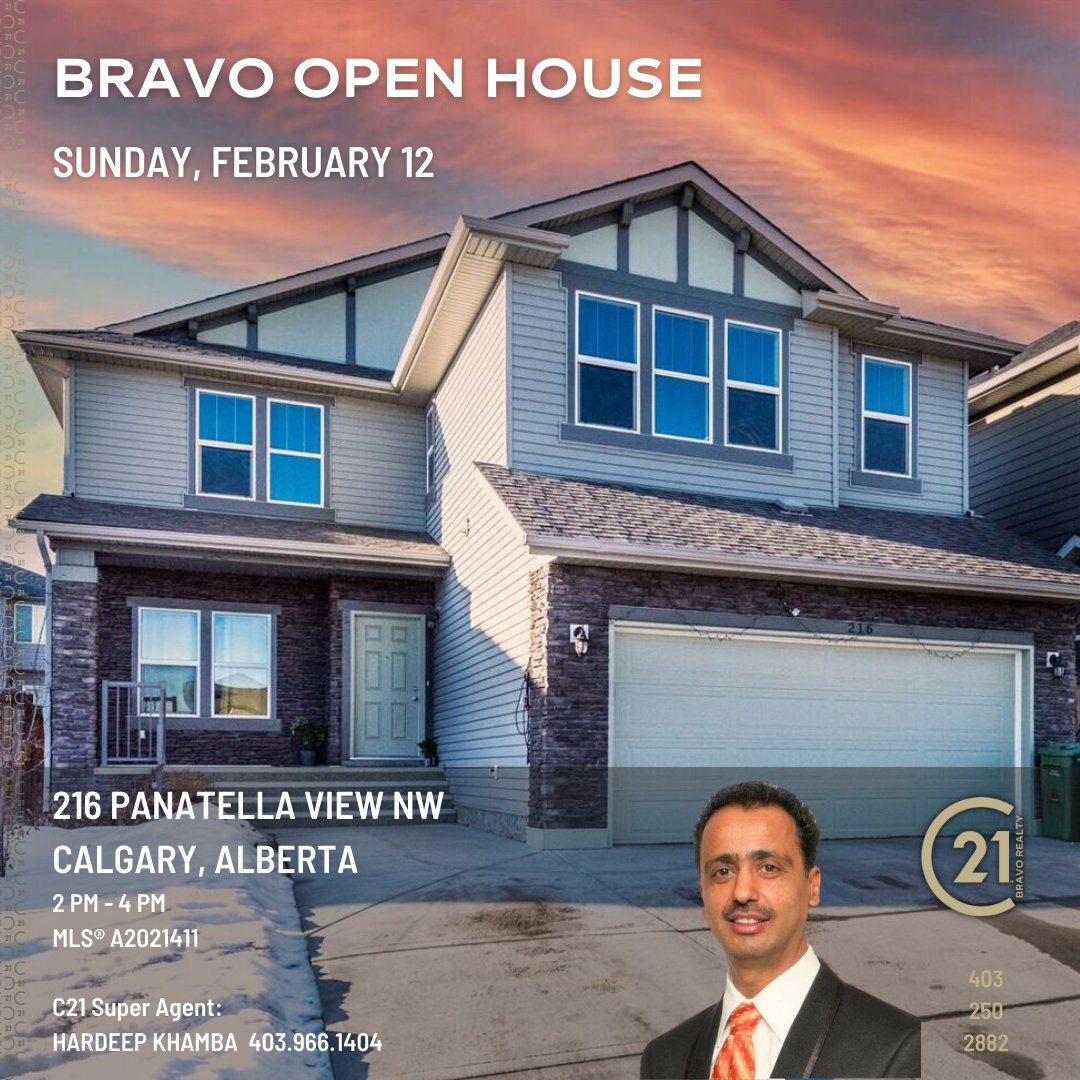 🤩 Fall in love during this weekend's CENTURY 21 Bravo Realty #OpenHouses!🥰
😍
🏡

#C21BravoRealty #C21SuperAgent #Bravo #openhouse #openhousesaturday #openhousesunday #OpenHouseAlert #homebuyers #homesellers #YYC #SOLD #HomesForSaleCalgary #calgaryrealestate #newhouseforsale