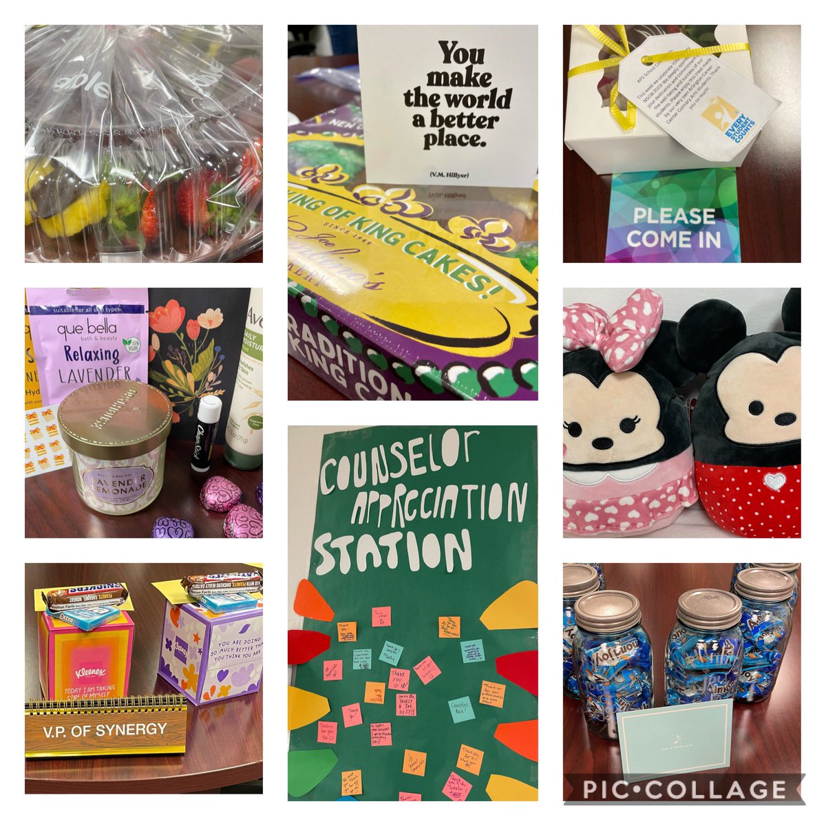 Epic School Counselor Appreciation week at ACC! Spoiled with daily surprises from our amazing admin, staff and families. So grateful. #ubuntu <a href="/MrDeRocco/">Frank DeRocco</a> <a href="/Margaretchungcc/">Margaret Chung</a> <a href="/AccCounseling/">apsacccounseling</a> <a href="/rbowermanteach/">Rachel Bowerman</a> <a href="/arlingtontechcc/">Arlington Tech</a>
